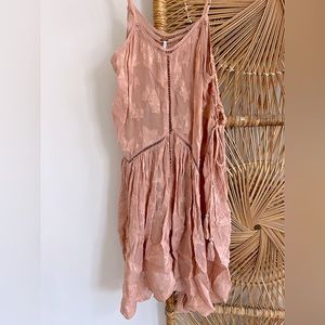 Free people pink star slip dress